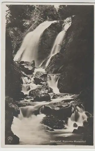 (69814) Foto AK Höllental, Schwarzwald, Ravennafall, vor 1945