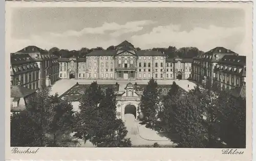 (67998) AK Bruchsal, Schloss, vor 1945