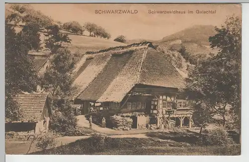(66183) AK Gutachtal, Schwarzwaldhaus vor 1945