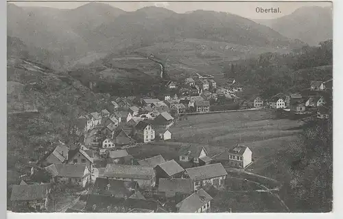 (66020) AK Bühlertal, Obertal, Gesamtansicht 1915