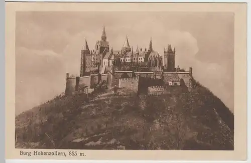 (65919) AK Zimmern, Burg Hohenzollern, 1925