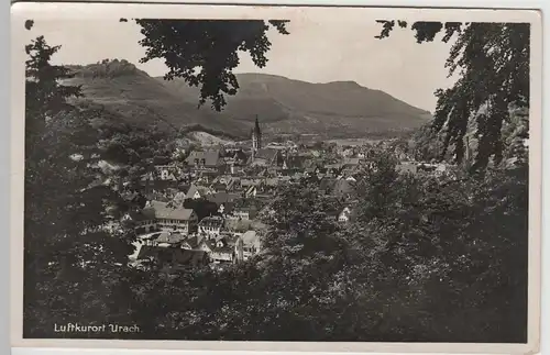 (65891) Foto AK Urach, Gesamtansicht, 1938