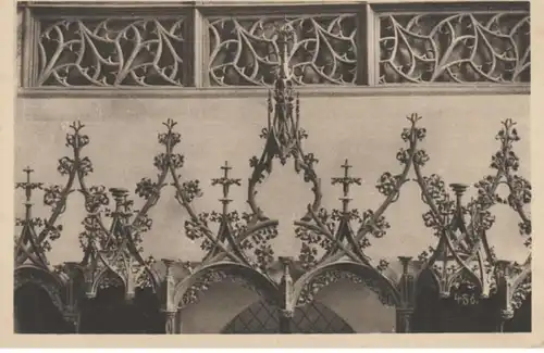 (658) AK Blaubeuren, Klosterkirche, Chorgestühlpartie, vor 1945