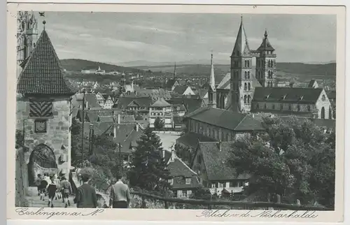 (63780) AK Esslingen am Neckar, Stadtkirche St. Dionys 1946