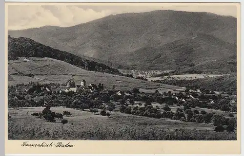 (62390) AK Tannenkirch - Baden, Panorama, vor 1945