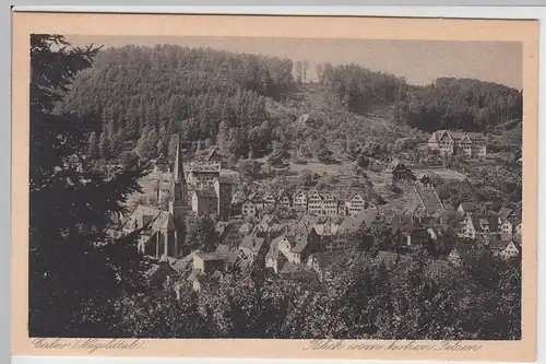 (61891) AK Calw, Blick vom hohen Felsen, 1925 - 28