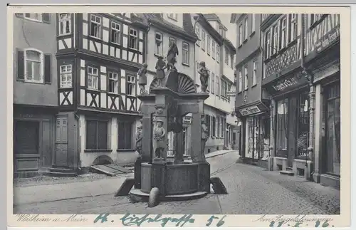 (61777) AK Wertheim am Main, Engelsbrunnen 1938