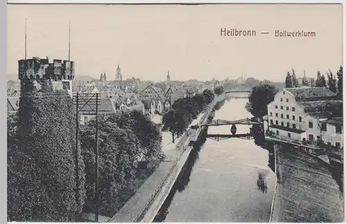 (61694) AK Heilbronn, Bollwerkturm, vor 1920