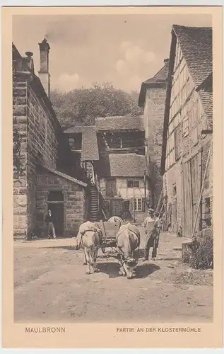 (61671) AK Maulbronn, Partie an der Klostermühle, vor 1945