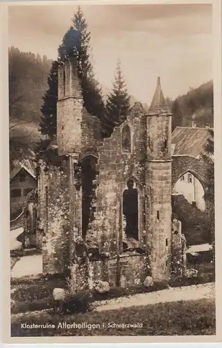 (61658) Foto AK Klosterruine Allerheiligen im Schwarzwald, vor 1945