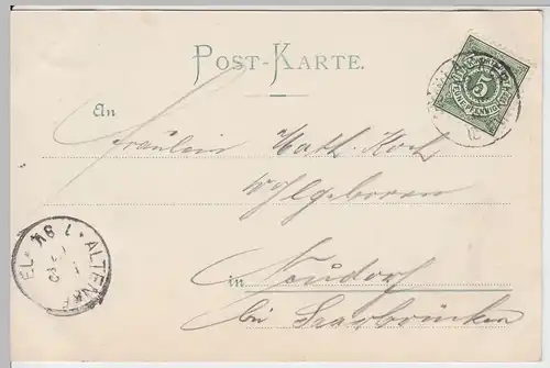 (59757) AK Gruss aus Mühlacker, Gesamtansicht, 1901