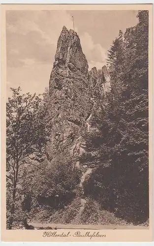 (59316) AK Höllental, Paulkefelsen, vor 1945
