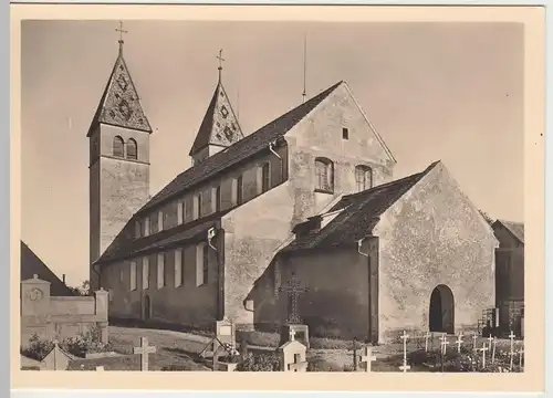 (57704) Foto AK Insel Reichenau, Niederzell, St. Peter und Paul nach 1945