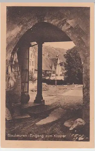 (56678) AK Blaubeuren, Eingang zum Kloster, 1940