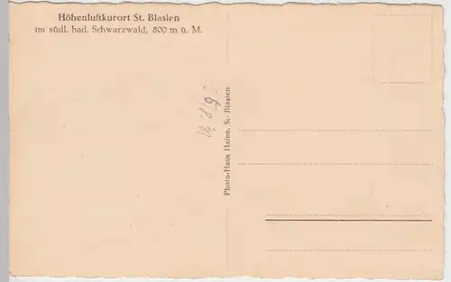 (56598) Foto AK St. Blasien, Gesamtansicht, 1931