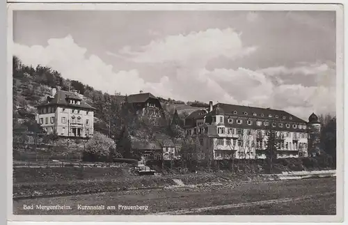 (56380) Foto AK Bad Mergentheim, Kuranstalt am Frauenberg, vor 1945