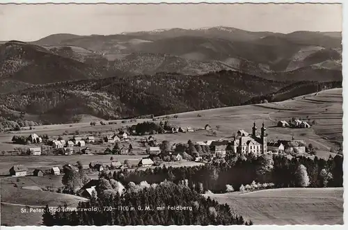 (54881) Foto AK St. Peter (Hochschwarzwald), Gesamtansicht, nach 1945