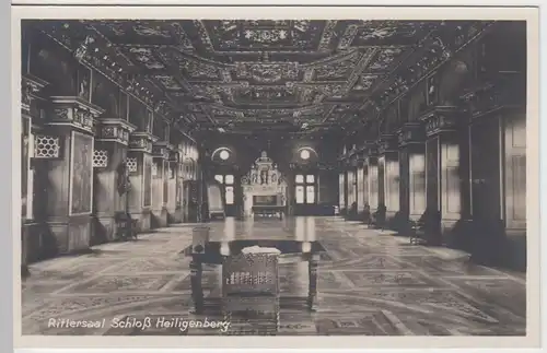 (54642) Foto AK Schloss Heiligenberg, Rittersaal, 1926