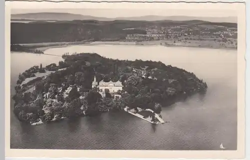 (53817) Foto AK Insel Mainau im Bodensee, Luftaufnahme, 1949