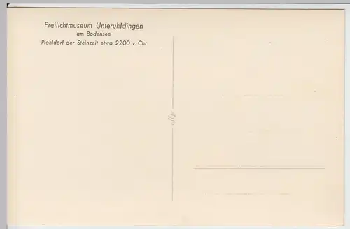 (53815) Foto AK Unteruhldingen am Bodensee, Pfahldorf, nach 1945