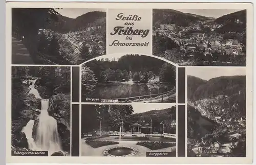 (51699) Foto AK Triberg im Schwarzwald, Mehrbildkarte, 1938