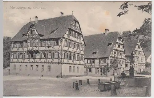 (51548) AK Kloster Maulbronn, Klosterhof, um 1910