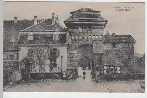 (51545) AK Kloster Maulbronn, Eingangstor, 1910er