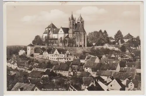 (51282) Foto AK Breisach am Rhein, Blick zum Münster, 1935