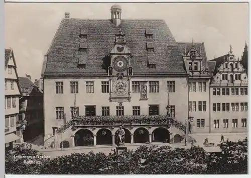 (5079) Foto AK Heilbronn, Rathaus, vor 1945