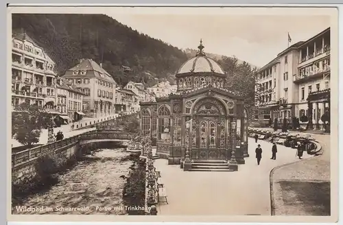 (50700) Foto AK Wildbad, Partie mit Trinkhalle, 1936