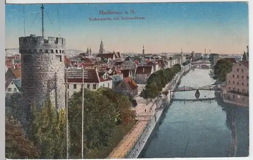 (4803) AK Heilbronn, Neckar, Bollwerkturm, Mi 108, 1919