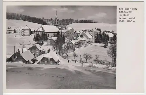 (46418) Foto AK Schönwald im Schwarzwald, Wintermotiv