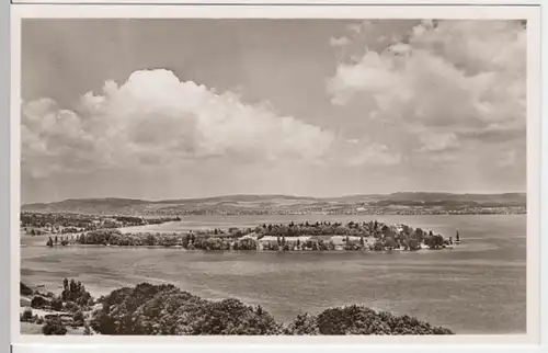 (4517) Foto AK Mainau, Konstanz, Bodensee, Panorama 1953