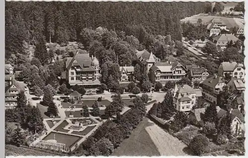 (4464) Foto AK Königsfeld im Schwarzw., Ortsansicht, Luftbild, nach 1945