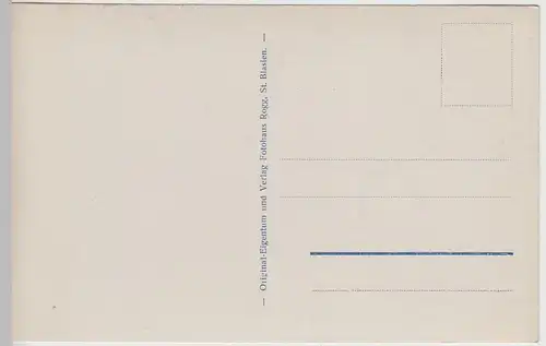 (44285) Foto AK St. Blasien, Totale v.d. Lursenruhe aus, vor 1945