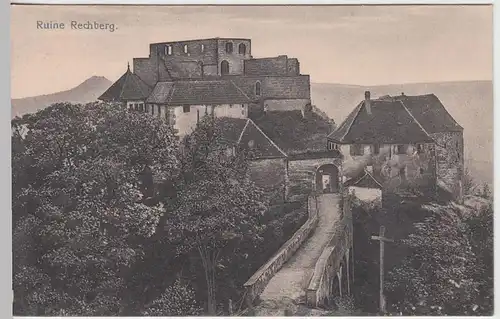 (43255) AK Rechberg, Schwäbisch Gmünd, Burg Hohenrechberg, vor 1945