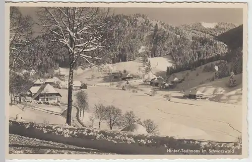 (42968) Foto AK Hinter-Todtmoos im Winter 1920/30er
