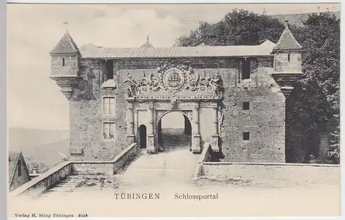 (42799) AK Tübingen, Schlossportal um 1900