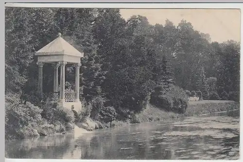 (42649) AK Donaueschingen, Partie mit Pavillon, Feldpost 1917