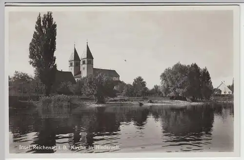 (42368) Foto AK Insel Reichenau, Kirche in Niederzell vor 1945
