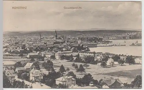 (41913) AK Konstanz, Gesamtansicht 1924