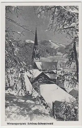 (40632) AK Schönaun im Schwarzwald im Winter