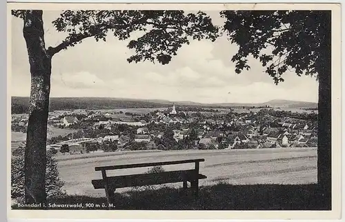 (40610) AK Bonndorf im Schwarzwald, Panorama 1954