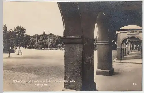 (39482) Foto AK Freudenstadt, Marktplatz 1920er