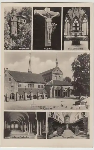 (38990) Foto AK Maulbronn, Kloster, Mehrbildkarte vor 1945