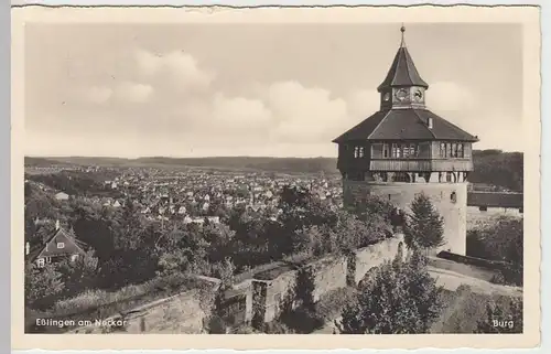 (38801) Foto AK Esslingen am Neckar, Burg 1955