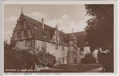 (37941) Foto AK Schöntal an der Jagst, Alte Abtei, 1930