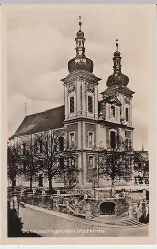 (37082) Foto AK Donaueschingen, Kath. Stadtkirche, vor 1945