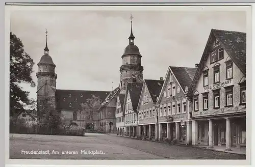 (37008) Foto AK Freudenstadt, Am unteren Marktplatz, vor 1945