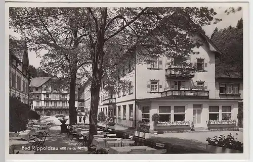 (37003) Foto AK Bad Rippoldsau, Café, Biergarten, vor 1945